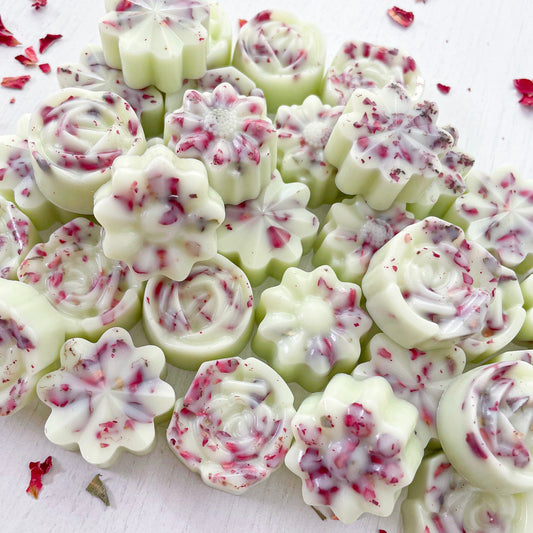 Rhubarb & Rose | Botanical Wax Melt Flowers